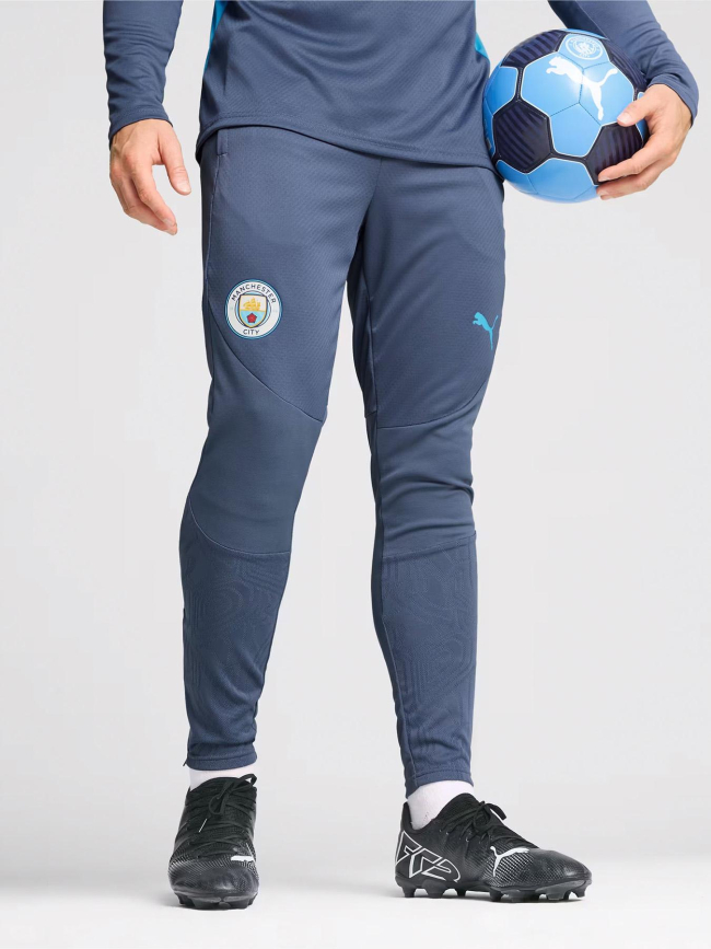 Pantalon de Jogging slim manchster city bleu pétrole homme - Puma