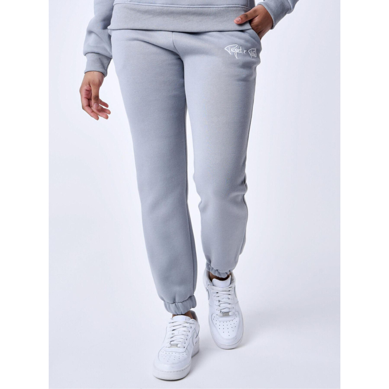 Pantalon de Jogging signature logo bleu clair femme - Project X Paris