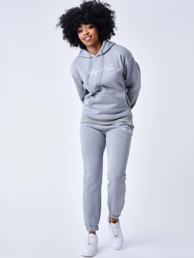 Pantalon de Jogging signature logo bleu clair femme - Project X Paris