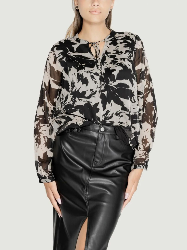 Blouse isabella col v noir femme - JDY