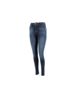 Jean skinny taille haute paola 32 bleu marine femme - Only