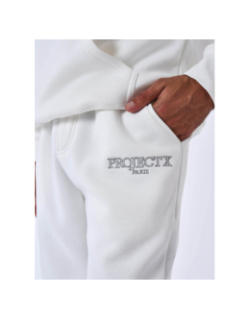 Pantalon de Jogging brodé blanc homme - Project X Paris