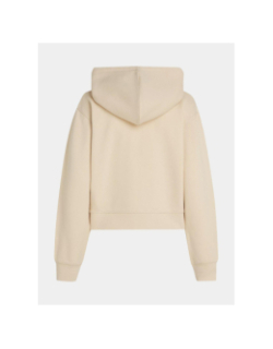 Sweat zippé à capuche reg flag beige femme - Tommy Hilfiger