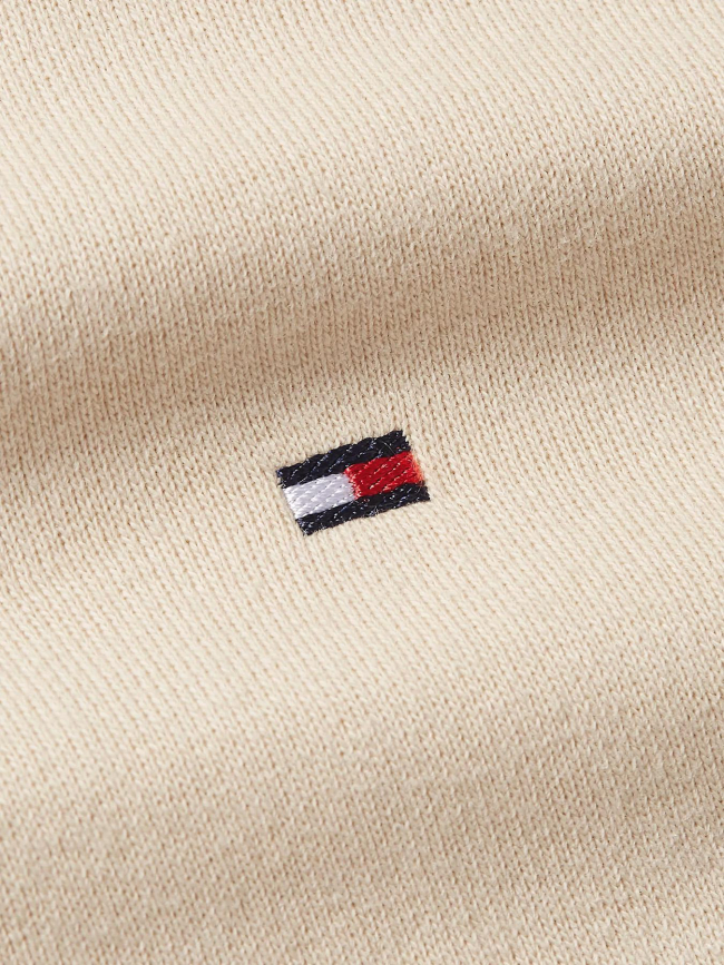 Sweat zippé à capuche reg flag beige femme - Tommy Hilfiger