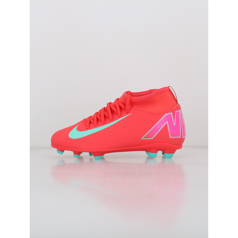 Chaussures de football superfly 10 club fg/mg rouge enfant - Nike