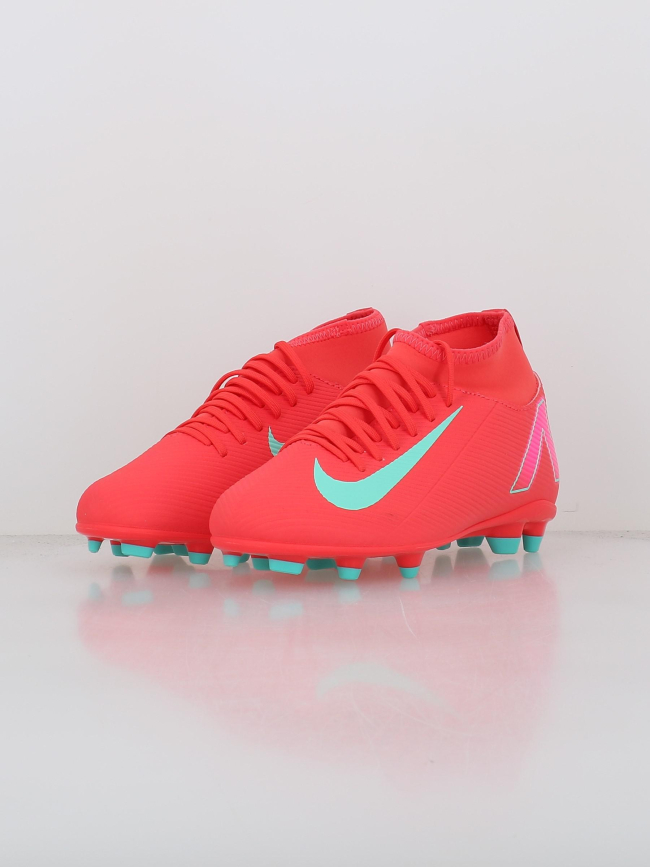 Chaussures de football superfly 10 club fg/mg rouge enfant - Nike