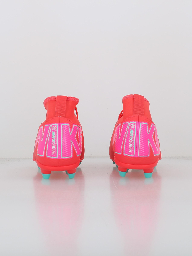 Chaussures de football superfly 10 club fg/mg rouge enfant - Nike