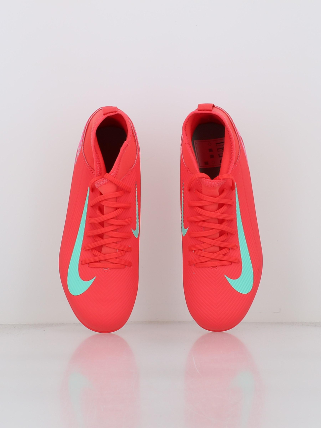 Chaussures de football superfly 10 club fg/mg rouge enfant - Nike
