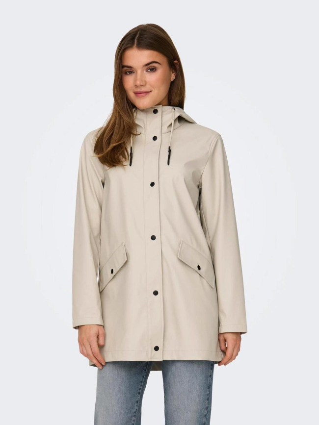 Veste de pluie elisa beige femme - Only