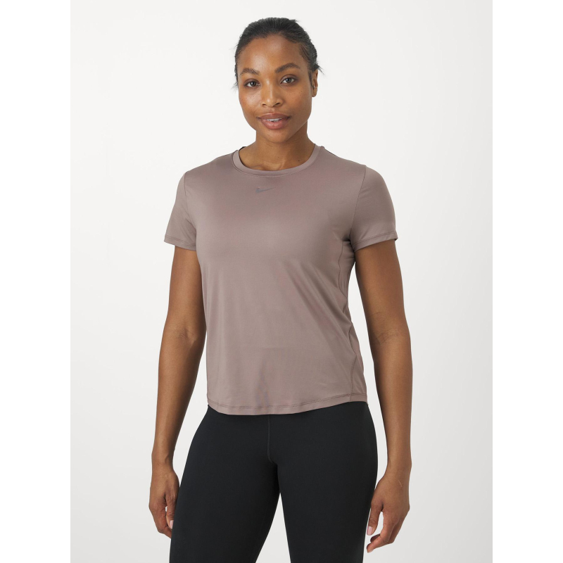 T-shirt de sport performance one classic marron femme - Nike