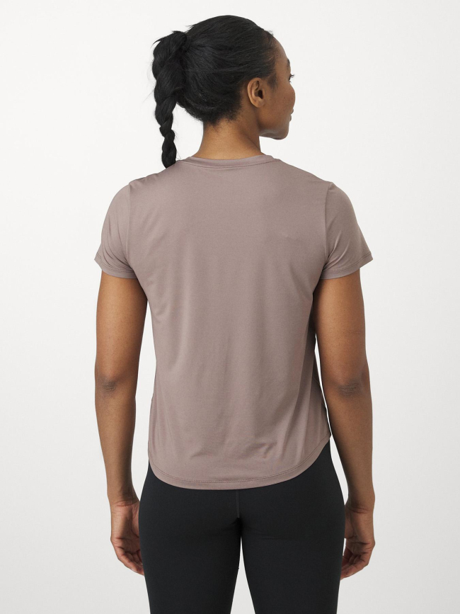 T-shirt de sport performance one classic marron femme - Nike