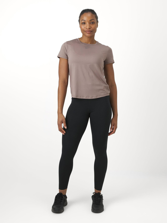 T-shirt de sport performance one classic marron femme - Nike