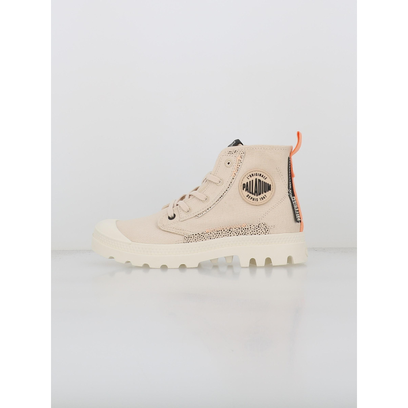 Baskets en toile pampa underlayer beige femme - Palladium