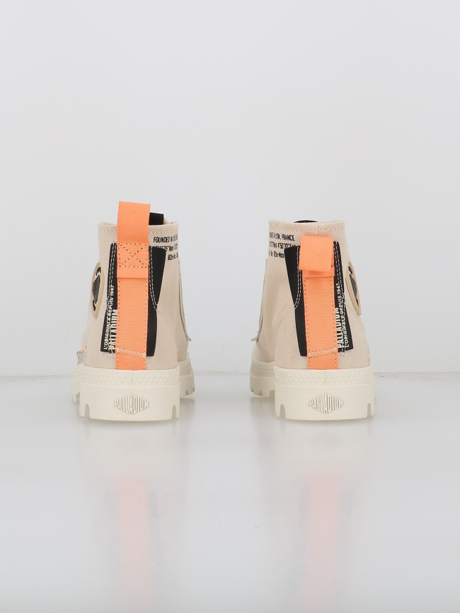 Baskets en toile pampa underlayer beige femme - Palladium