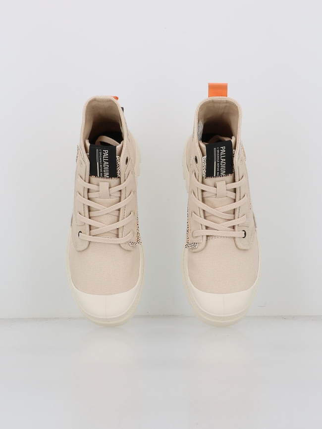 Baskets en toile pampa underlayer beige femme - Palladium