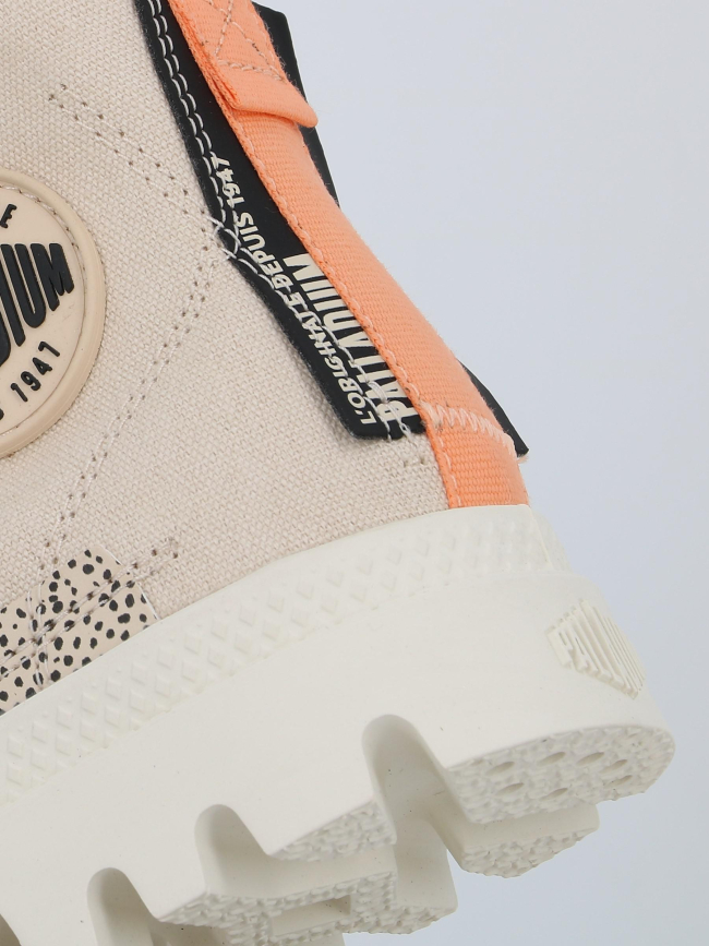 Baskets en toile pampa underlayer beige femme - Palladium