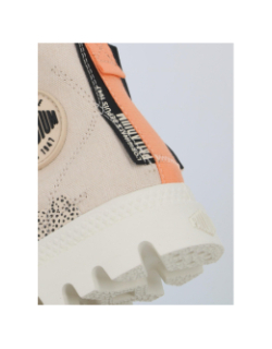 Baskets en toile pampa underlayer beige femme - Palladium