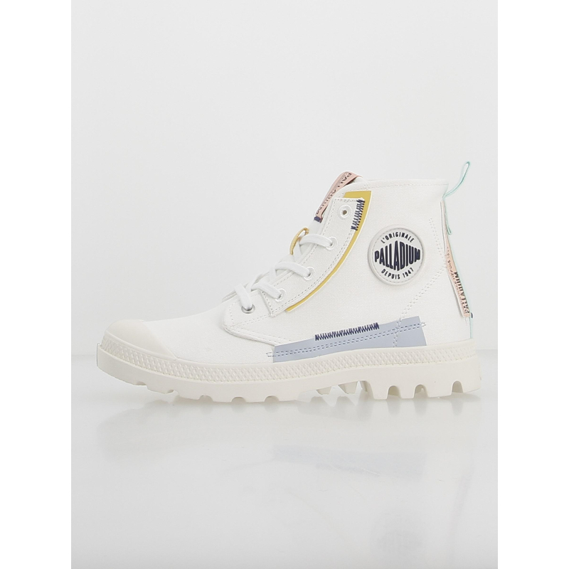 Baskets en toile pampa underlayer blanc femme - Palladium