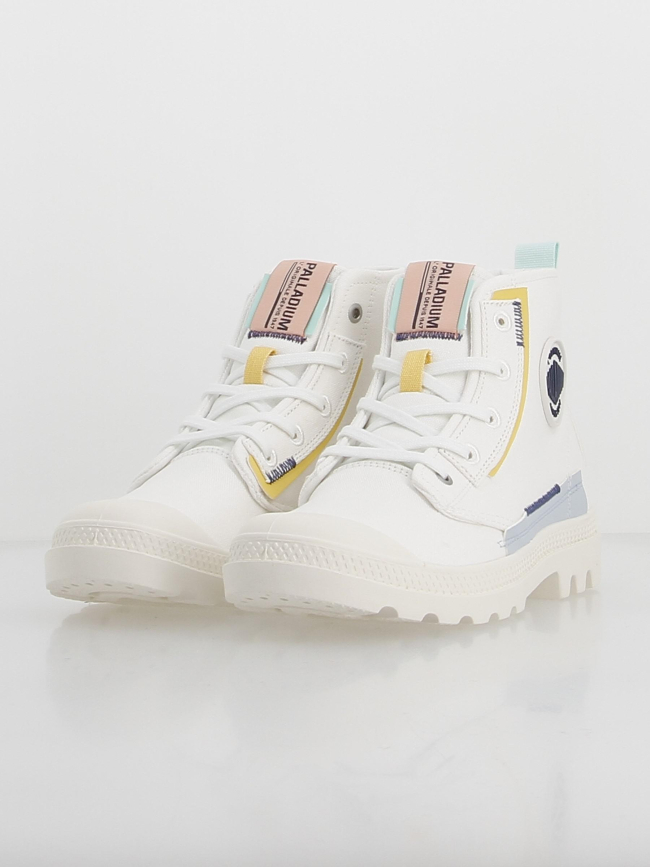 Baskets en toile pampa underlayer blanc femme - Palladium
