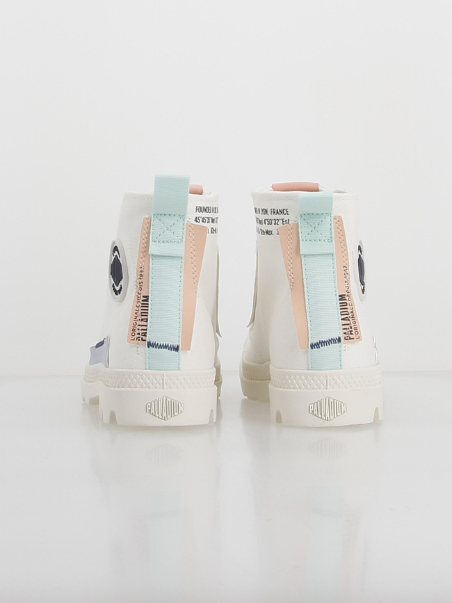 Baskets en toile pampa underlayer blanc femme - Palladium