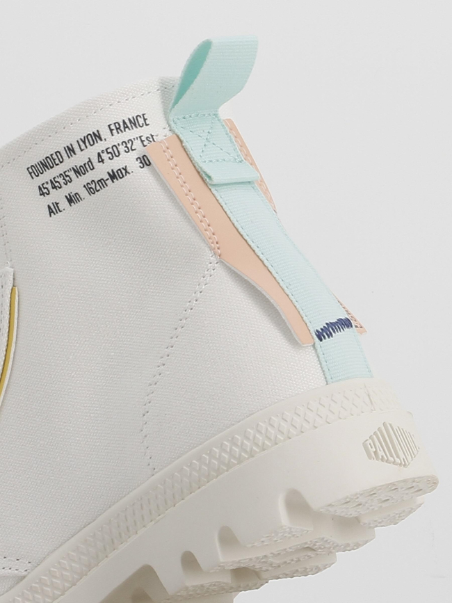 Baskets en toile pampa underlayer blanc femme - Palladium