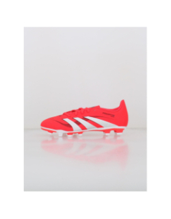 Chaussures de football predator club fg/mg rouge enfant - Adidas