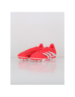Chaussures de football predator club fg/mg rouge enfant - Adidas