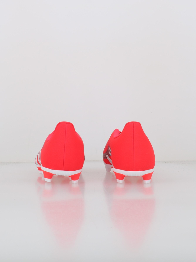 Chaussures de football predator club fg/mg rouge enfant - Adidas