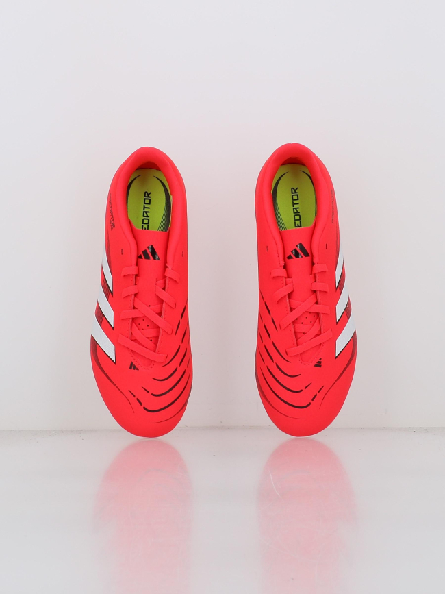 Chaussures de football predator club fg/mg rouge enfant - Adidas