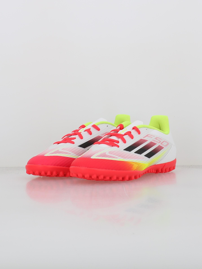 Chaussures de football f50 club tf blanc rouge - Adidas