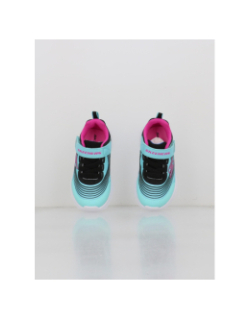 Baskets à scratch microspec advance bleu enfant - Skechers