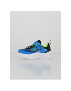 Baskets à scratch microspec advance bleu enfant - Skechers