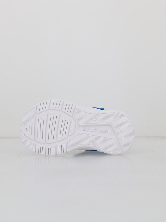 Baskets à scratch microspec advance bleu enfant - Skechers