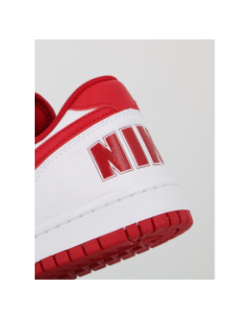 Baskets en cuir big low blanc rouge homme - Nike