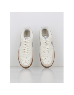 Baskets court vision écru gris homme - Nike