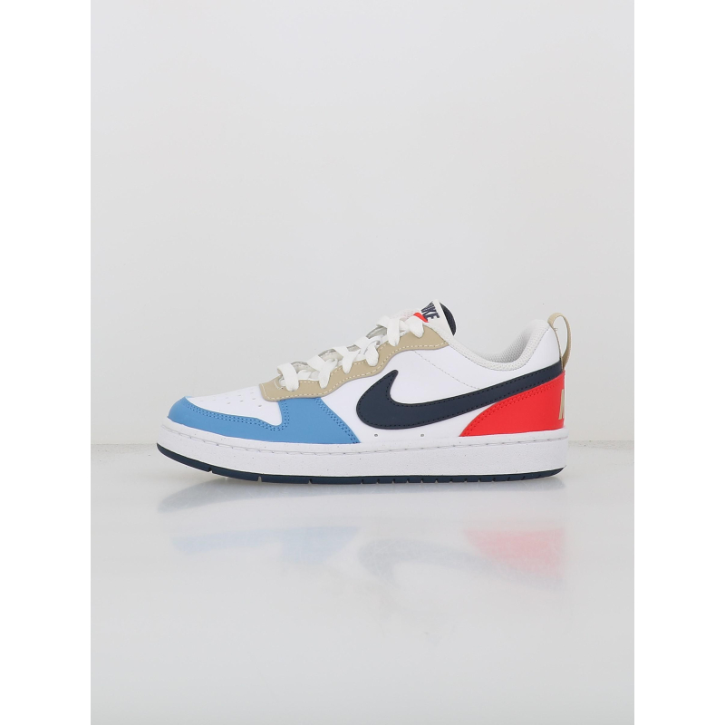 Baskets court bourough recraft gs blanc bleu enfant - Nike