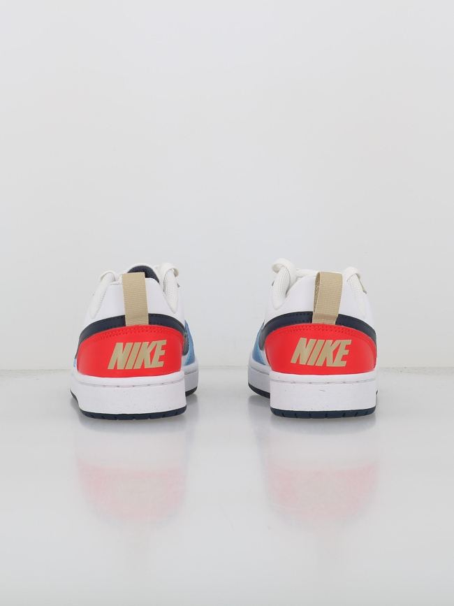 Baskets court bourough recraft gs blanc bleu enfant - Nike