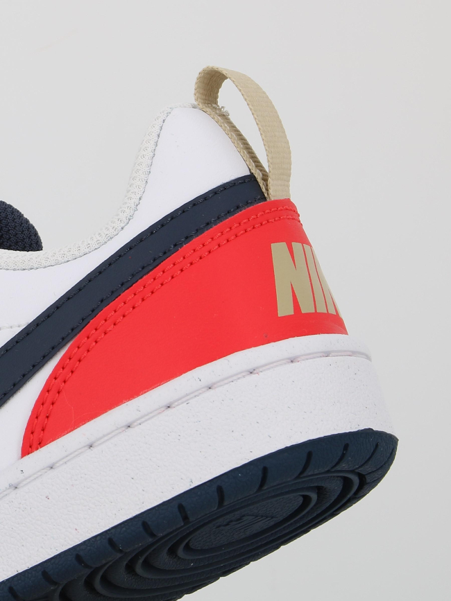 Baskets court bourough recraft gs blanc bleu enfant - Nike