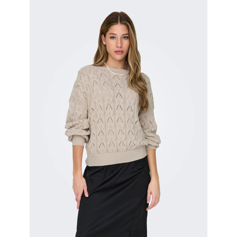 Pull en maille onlbrynn beige femme - Only