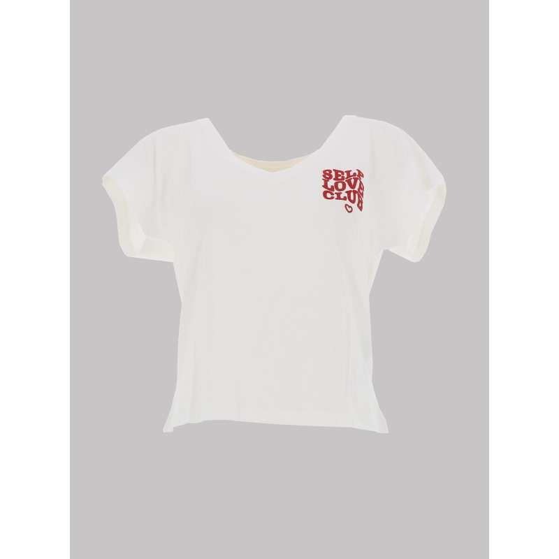 T-shirt à manches courtes onlcollie blanc femme - Only