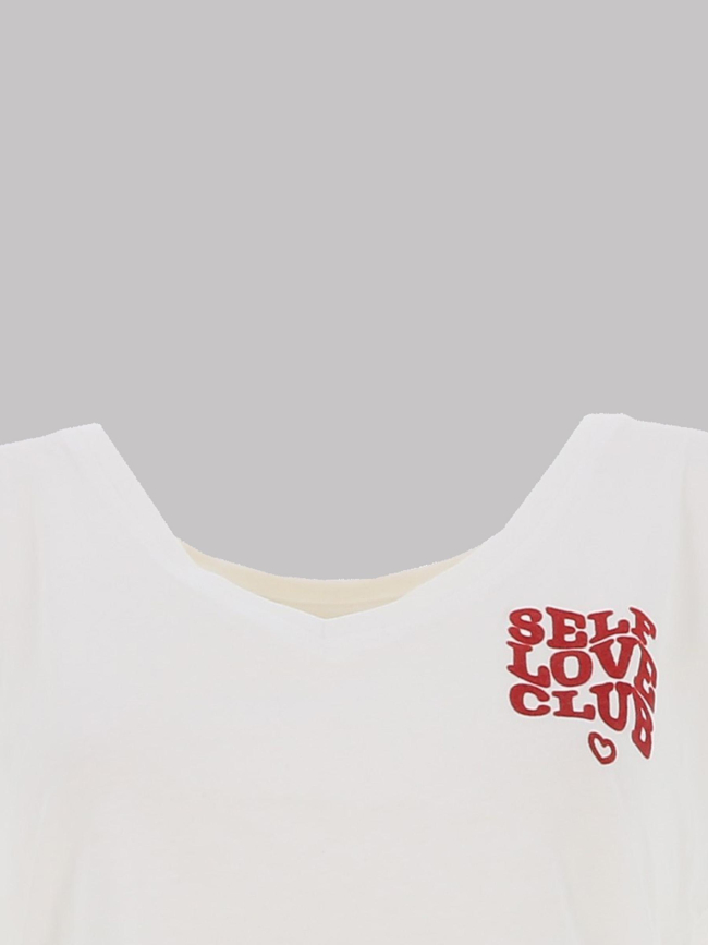 T-shirt à manches courtes onlcollie blanc femme - Only