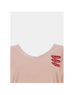 T-shirt à manches courtes onlcollie life rose femme - Only