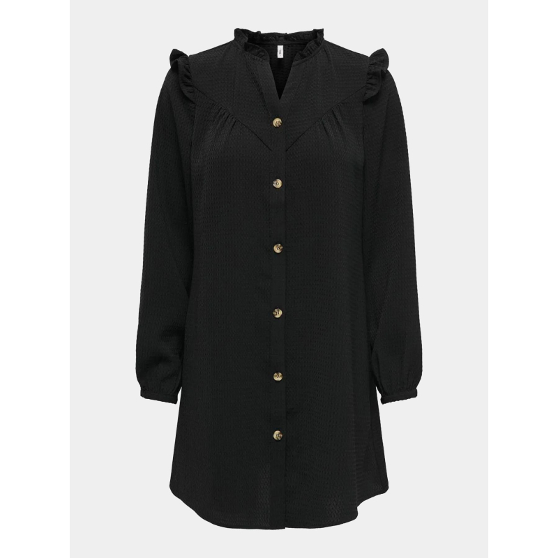 Robe boutonnée kimberley noir femme - Only