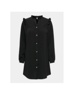 Robe boutonnée kimberley noir femme - Only