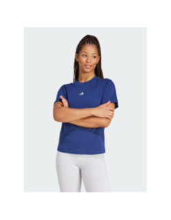 T-shirt à manches courtes petit logo bleu marine femme - Adidas
