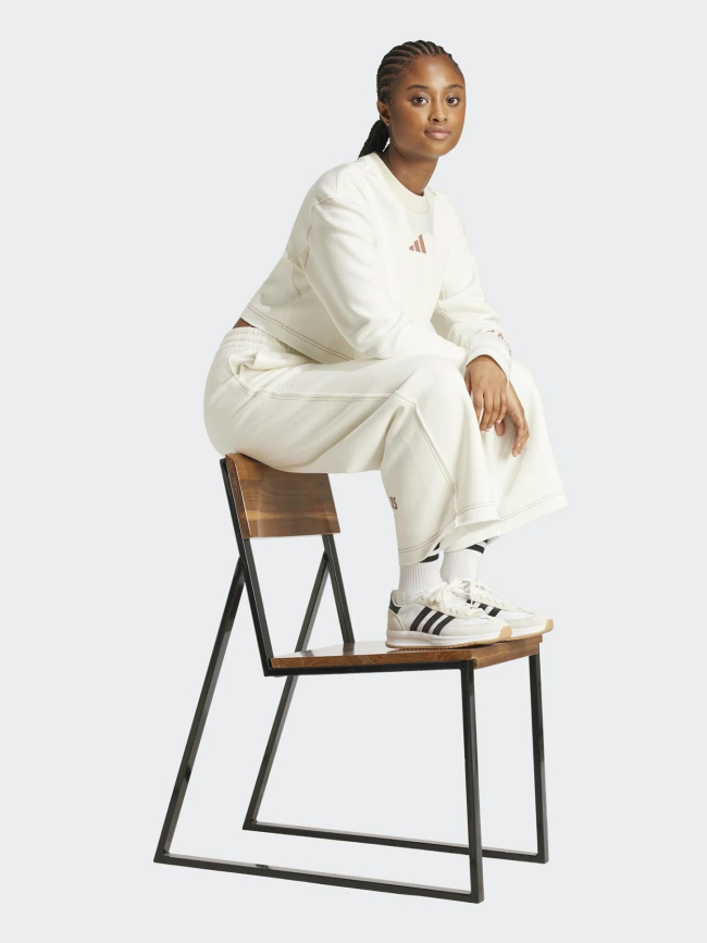 Pantalon jogging all szn écru femme - Adidas