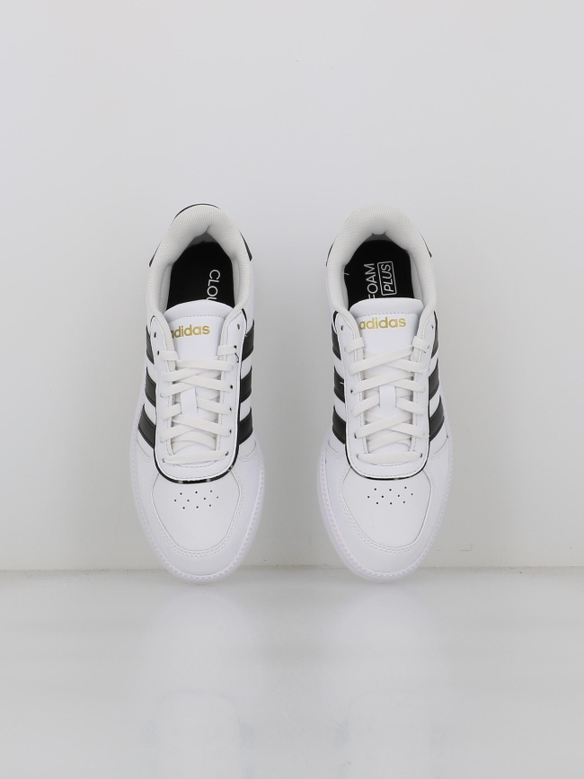 Baskets breaknet sleek blanc noir femme - Adidas