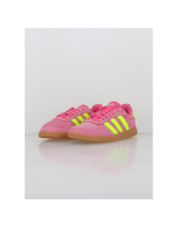 Baskets breaknet sleek suédé rose jaune femme - Adidas