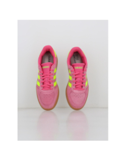Baskets breaknet sleek suédé rose jaune femme - Adidas