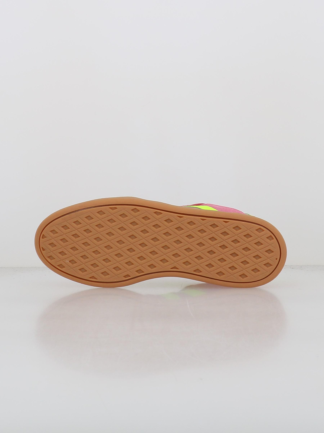 Baskets breaknet sleek suédé rose jaune femme - Adidas
